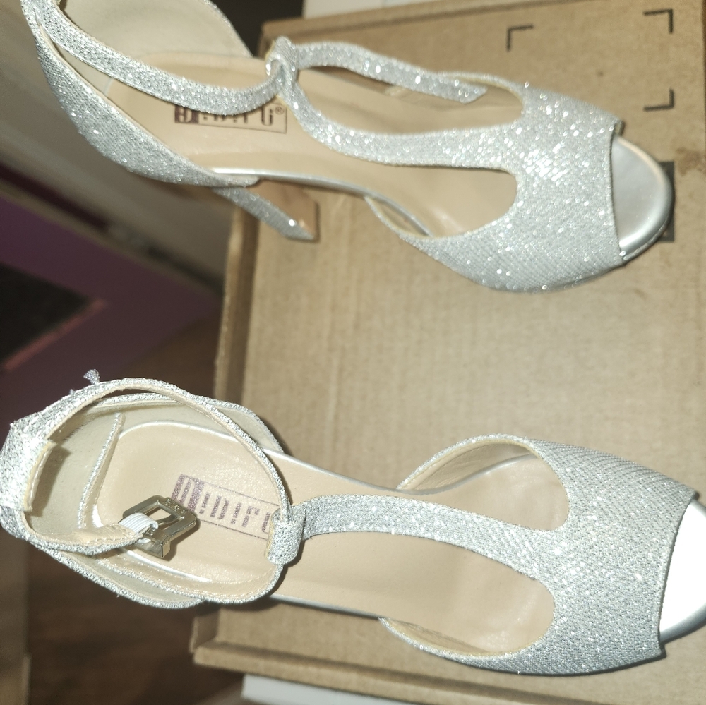Silver heels
